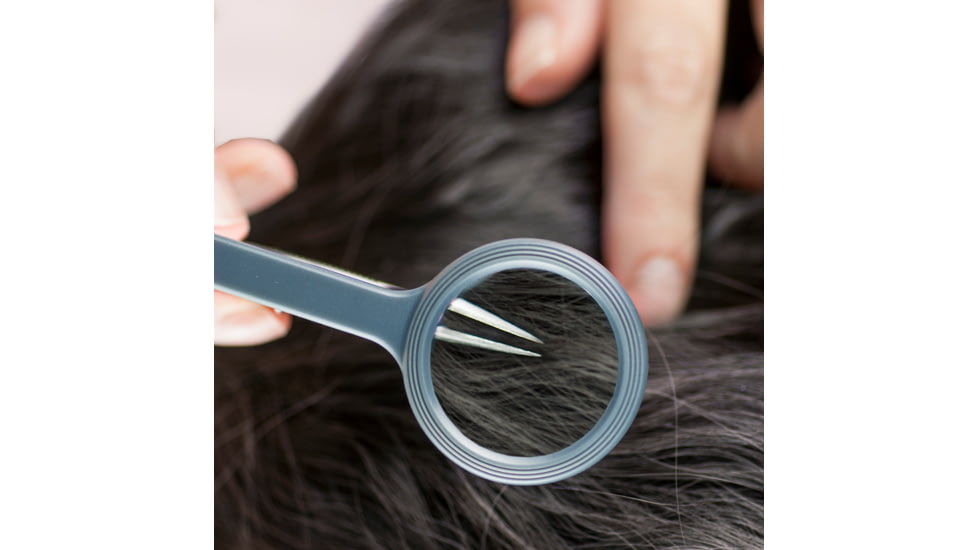 Carson MagniGrip 4x LED Lighted Magnifier w/ Precision Tweezers - Batteries Included MG-88