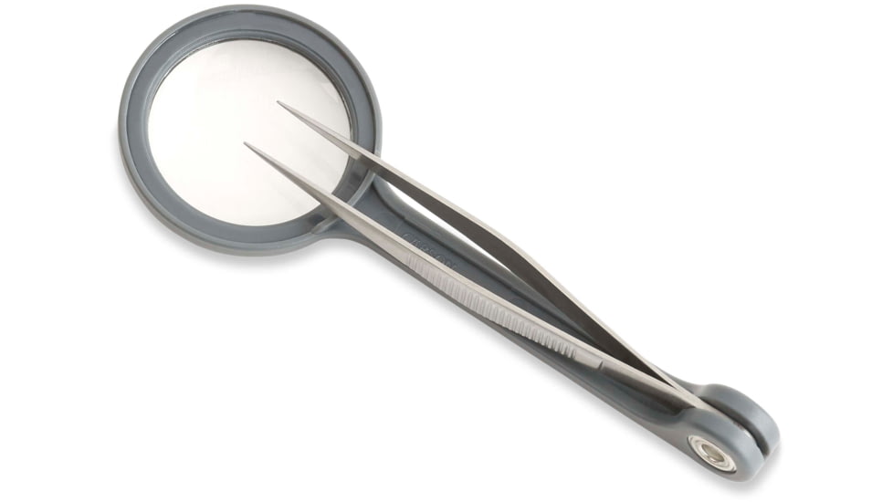 Carson MagniGrip 4x Magnifier with Attached Precision Tweezers MG-55