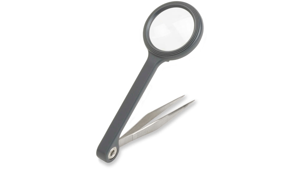 Carson MagniGrip 4x Magnifier with Attached Precision Tweezers MG-55
