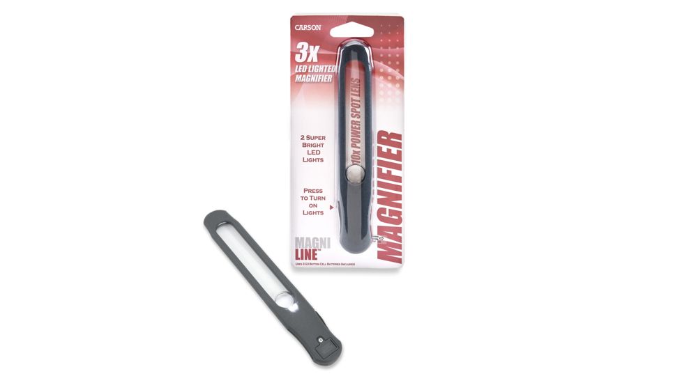 Carson MagniLine Handheld Illuminated Magnifier, MT25