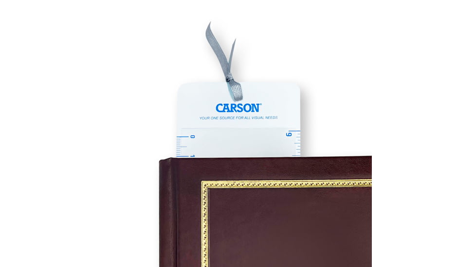 Carson MagniMark 2.5x Compact Page Magnifier Loupe with 6in Ruler MM-22