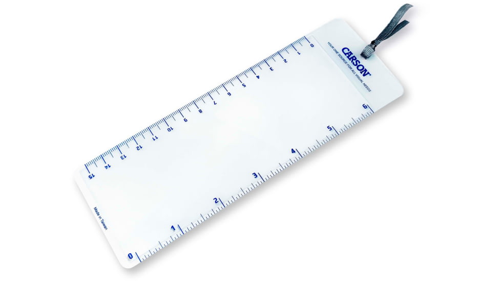 Carson MagniMark 2.5x Compact Page Magnifier Loupe with 6in Ruler MM-22