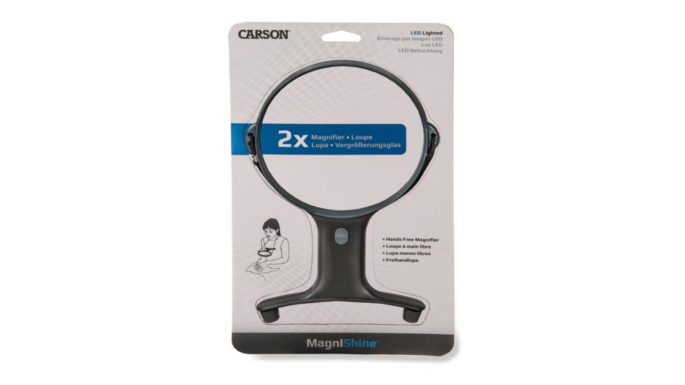 Carson MagniShine 2x Hands Free LED Lighted Magnifier HF-66