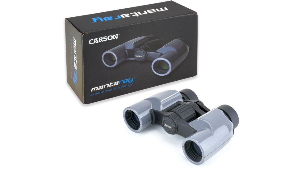 Carson MantaRay 8 x 24mm Binocular, Grey MR-824