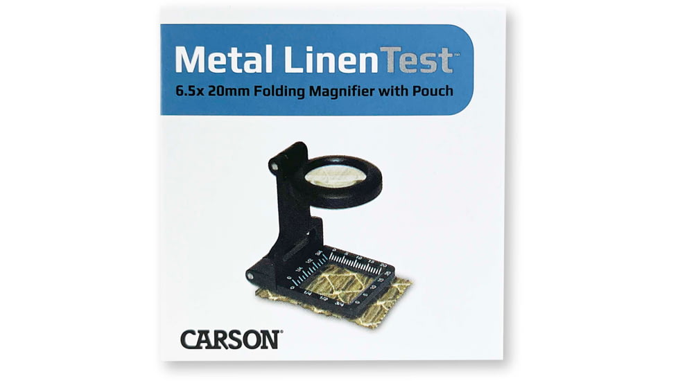 Carson Metal LinenTest 6x Compact Magnifier Loupe LT-60
