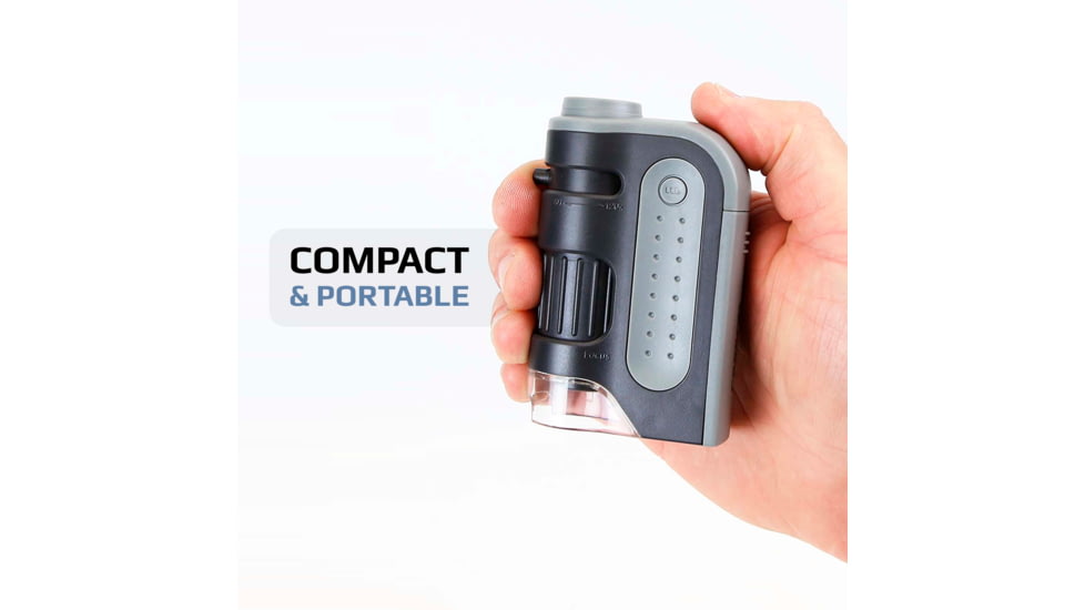 Carson Microbrite Plus 60-120x Pocket Microscope, Black/Grey MM-300