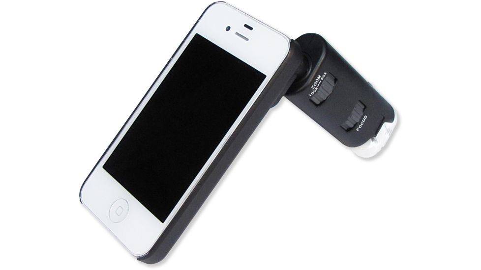 Carson MicroMax Plus Magnification Pocket Microscope, Black MM-250