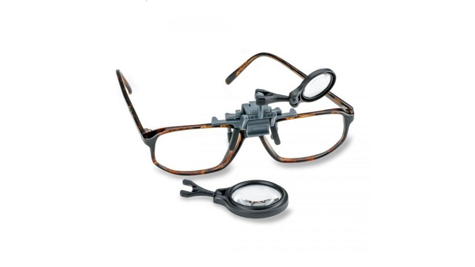 Carson OcuLens 5x / 7x Clip-on Adjustable Eyeglass Magnifier Loupe Set OL-57