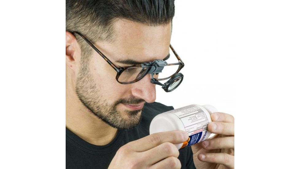 Carson OcuLens 5x / 7x Clip-on Adjustable Eyeglass Magnifier Loupe Set OL-57