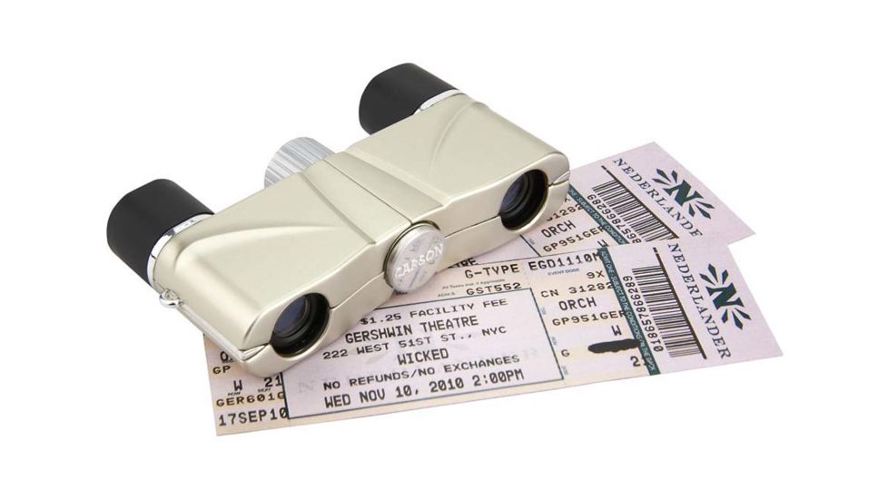 CARSON OperaView Compact Opera Binocular, Silver OV-410