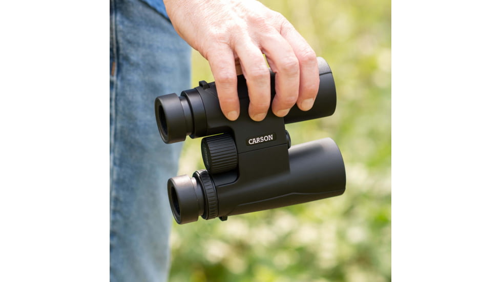 Carson Optical Makalu 10x42mm Power Lightweight and Portable Full Size Binoculars, Black, 5.9 in x 5.1 in x 2.3 in, MK-042