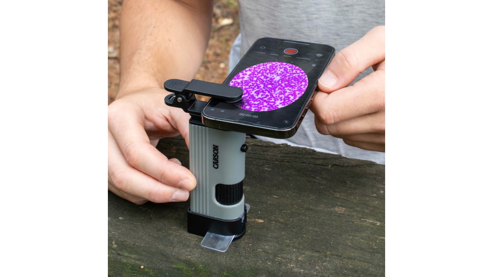 Carson Optical MP-400 MicroPic 120-240x Pocket Microscope, Gray, 1.0 in x 1.7 in x 5.1 in, MP-400