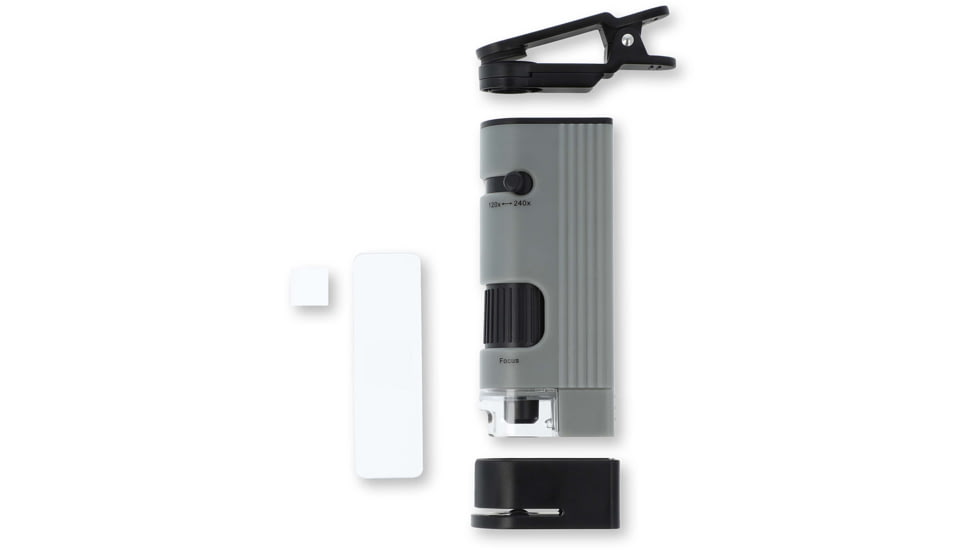 Carson Optical MP-400 MicroPic 120-240x Pocket Microscope, Gray, 1.0 in x 1.7 in x 5.1 in, MP-400