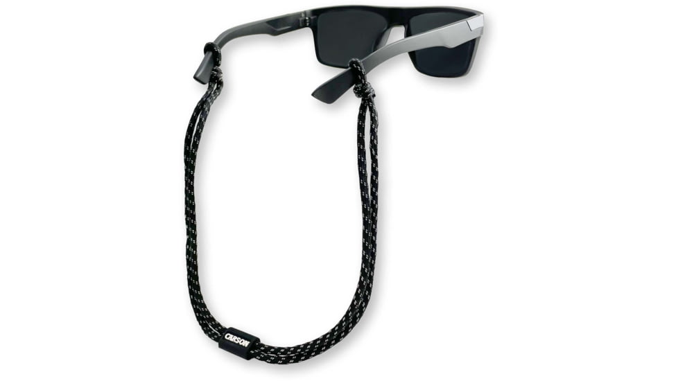 Carson Optical Paracord Eyewear Retainers, Black/Reflective Grey, EX-50BGY