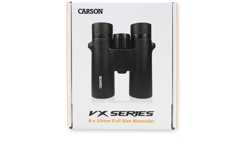 Carson Optical VX Series 8x33mm Porro Prism Binoculars, Black, VX-833