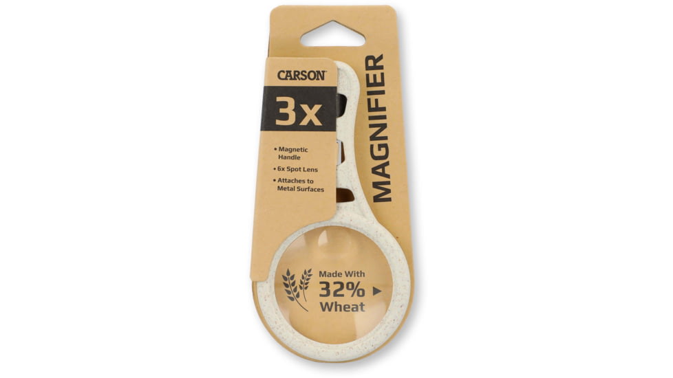 Carson Optical Wheat Version MagnetMag Handheld Magnifier, Beige, DX-50EF