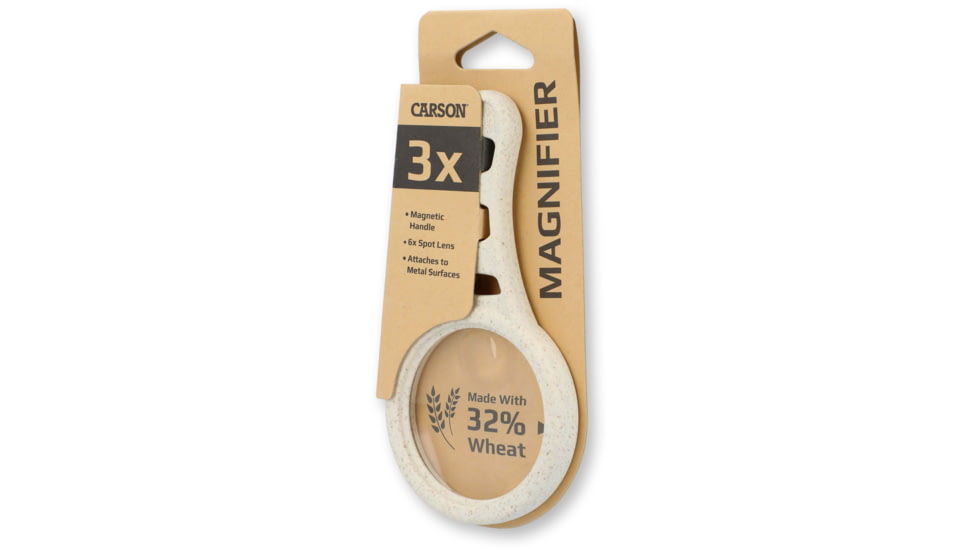 Carson Optical Wheat Version MagnetMag Handheld Magnifier, Beige, DX-50EF