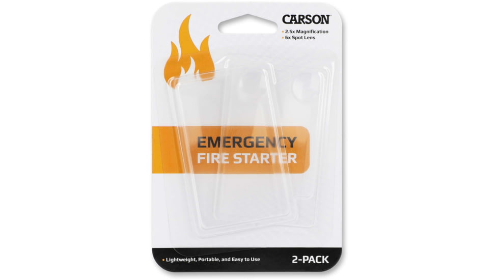 Carson Optical WM-21 Credit Card Sized Magnifier with Spot Lens, Clear, 2.1 in x 0.1 in x 3.4 in, WM-21