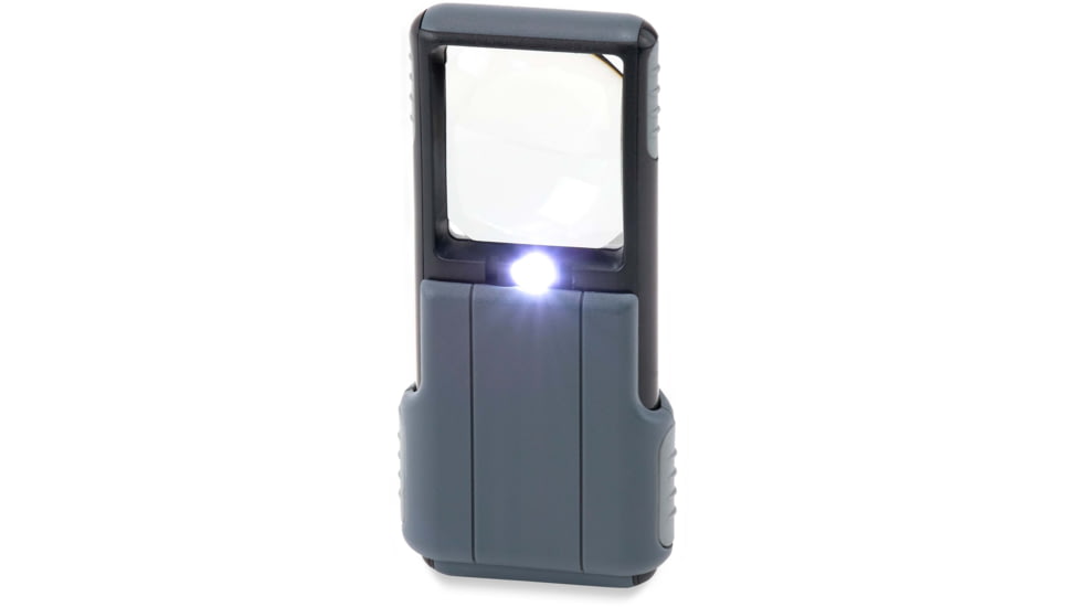 Carson PO-55 MiniBrite 5x Power Slide-Out Pocket Magnifier Loupe,Grey PO-55