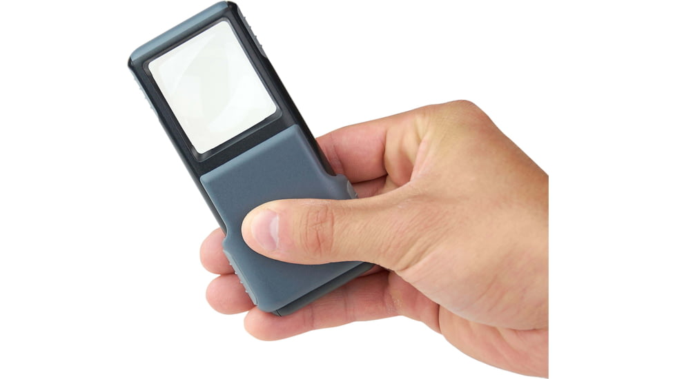 Carson PO-55 MiniBrite 5x Power Slide-Out Pocket Magnifier Loupe,Grey PO-55