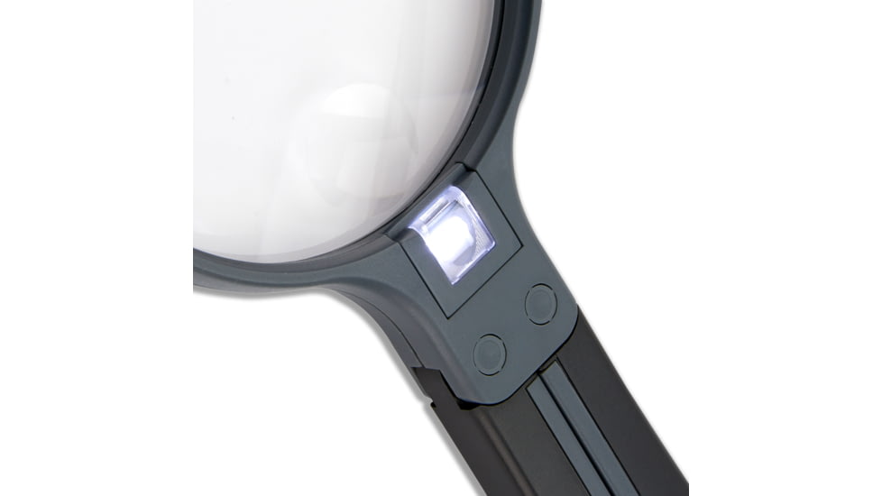 Carson SplitHandle 2x/3x Magnifying Glass, Black HF-11