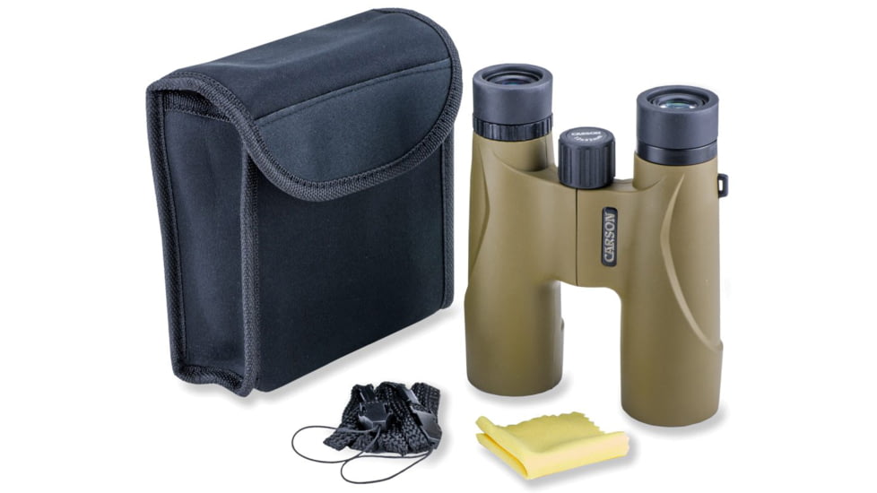 Carson Stinger 12x32 Compact Binocular, Olive Green, HW-232