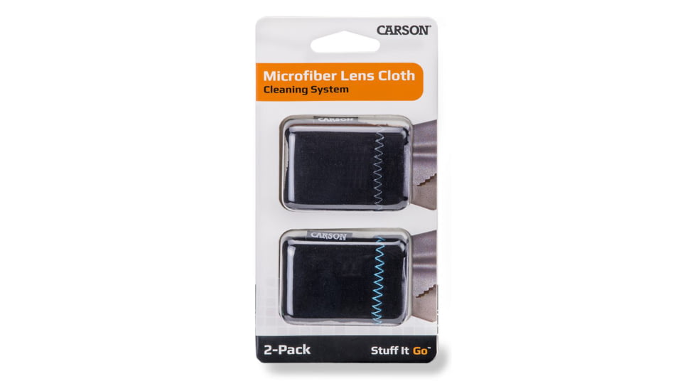 Carson Stuff-It Go Lens Cleaner, 2 Pk, Black, SN-10