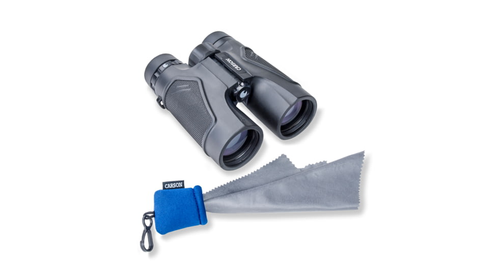 Carson Stuff-It Lens Cleaner, Cloth &amp; Pouch, Blue, 1.7 x 1.1 x 1.8 in, SN-40BU