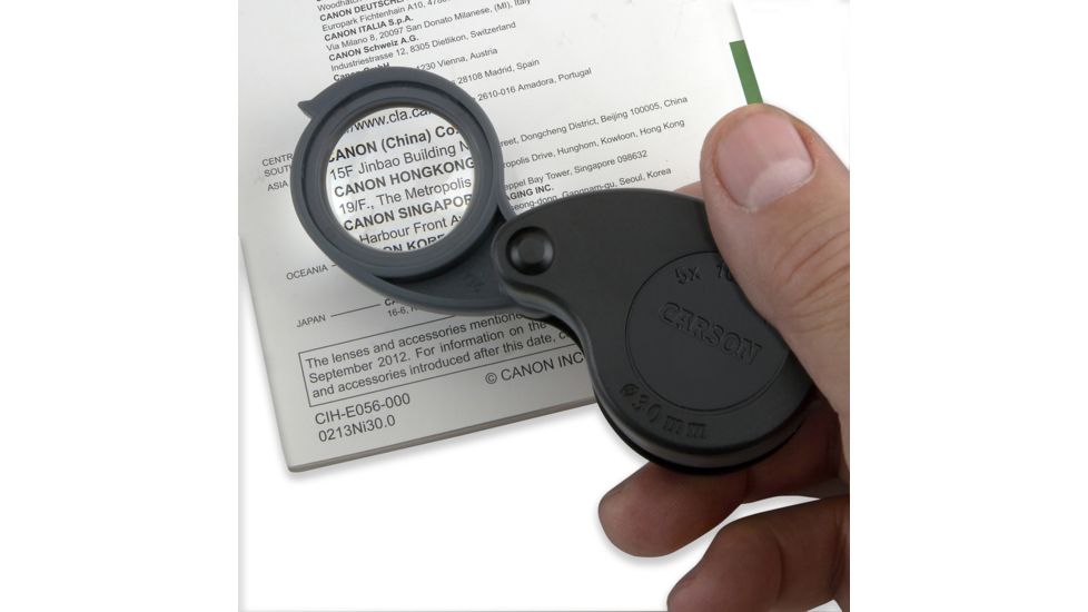 Carson TriView 5x / 10x / 15x Folding Loupe with Built-in Case TV-15