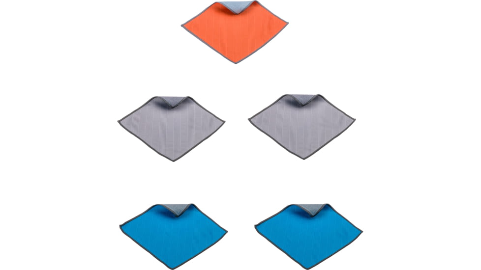 Carson Two Sided Microfiber Cloth, 5-Pack, Assorted, MF-11-06-AS