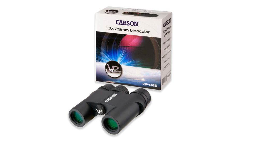 Carson VP Series 10X25mm Binoculars, Black VP-025