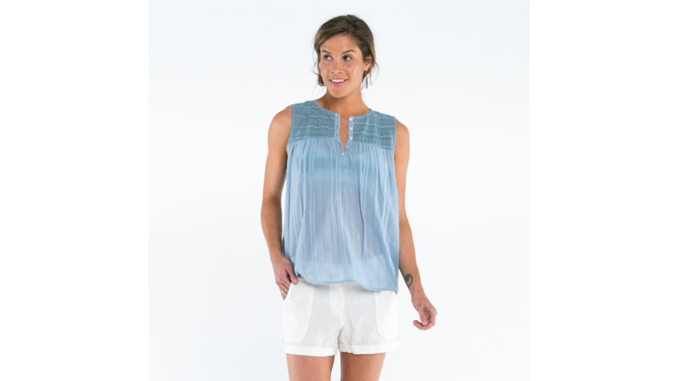 Carve Designs Allison Sleeveless Top, Womens, Chambray, XS, TTVS73-710-XS