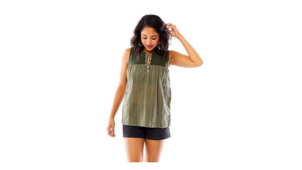 Carve Designs Allison Sleeveless Top, Womens, Olive, SM, TTVS73-317-SM