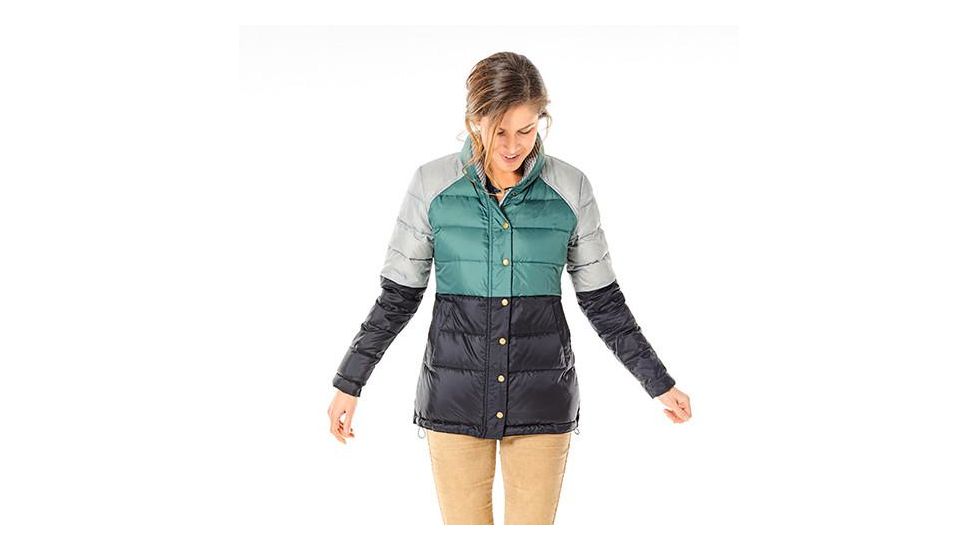 Carve Designs Alta Puffer Jacket - Women's-Black/Agave/Glacier-Large, OWHY64-129-LG