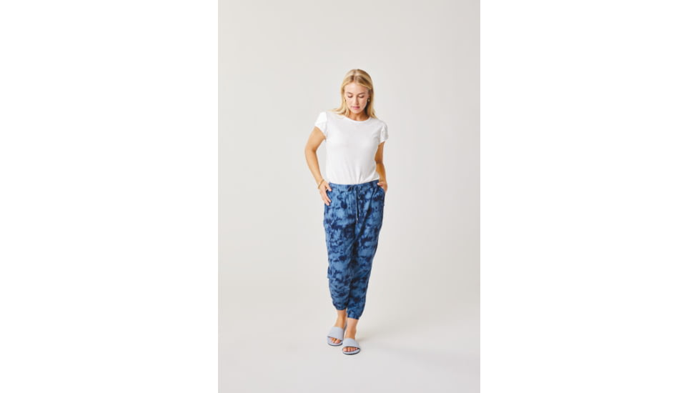 Carve Designs Calista Pant - Womens, Navy Tie Dye, Large, PTWJ30-487-LG