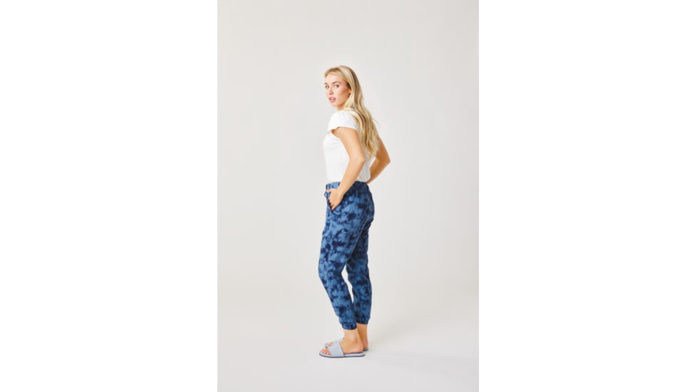 Carve Designs Calista Pant - Womens, Navy Tie Dye, Large, PTWJ30-487-LG