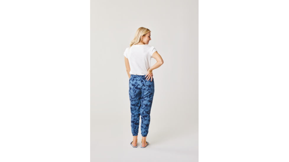 Carve Designs Calista Pant - Womens, Navy Tie Dye, Large, PTWJ30-487-LG