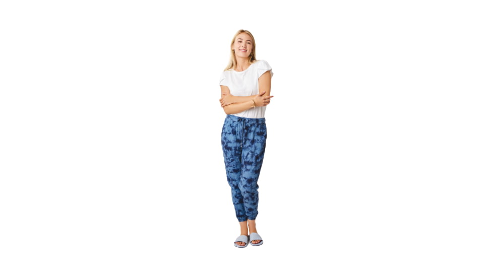 Carve Designs Calista Pant - Womens, Navy Tie Dye, Large, PTWJ30-487-LG