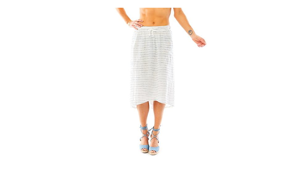 Carve Designs Cameron Skirt, Womens, White Water Stripe, XS, SKVS52-132-XS