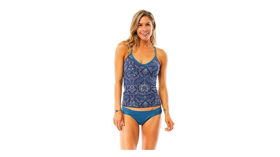 Carve Designs Stinson Tankini, Indigo Paisley, LG, BKCA65-427-LG