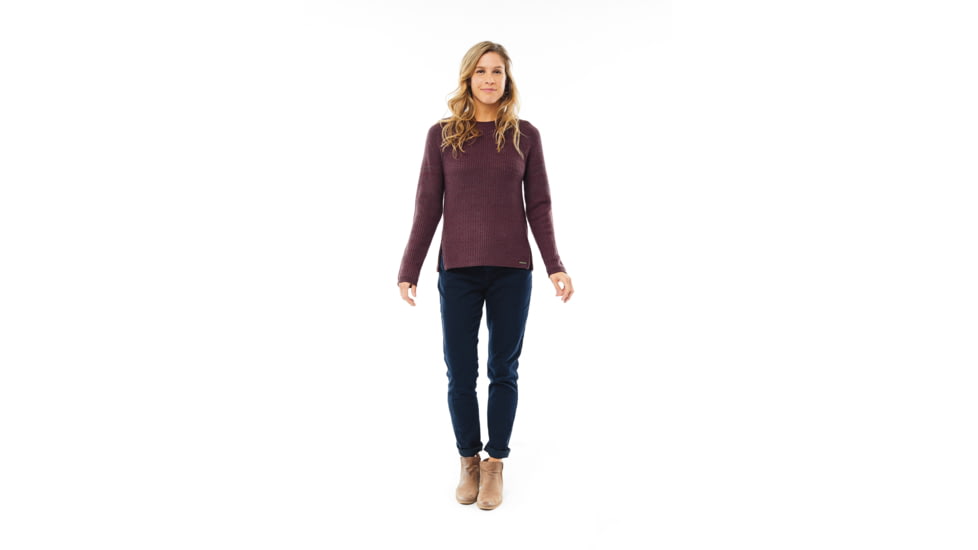 Carve Designs Cottage Sweater - Womens, Merlot, Extra Small, SWAB20-621-XS