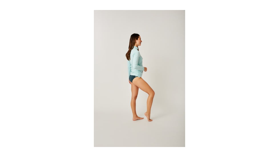 Carve Designs Cruz Rashguards - Womens, Sea Glass, Small, RGST13-340-SM
