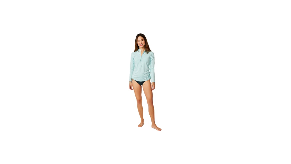 Carve Designs Cruz Rashguards - Womens, Sea Glass, Small, RGST13-340-SM