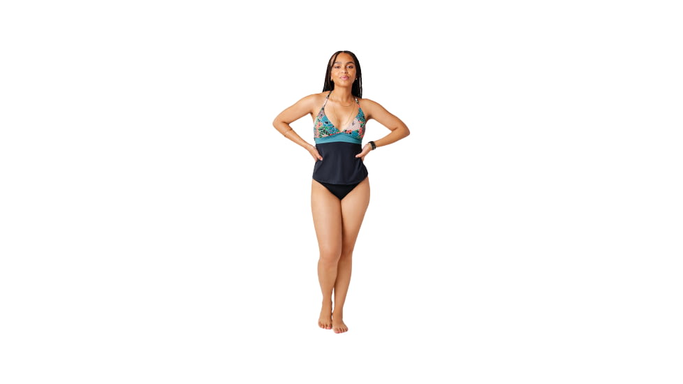 Carve Designs Dahlia Tankini - Womens, Jardin/Black, Large, D-DD, BTFU69-555-LG-D-DD
