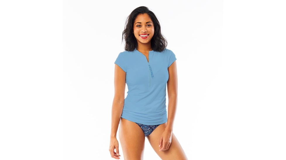 Carve Designs Dawson Rashguard, Womens, Indigo, XS, RGCR26-429-XS