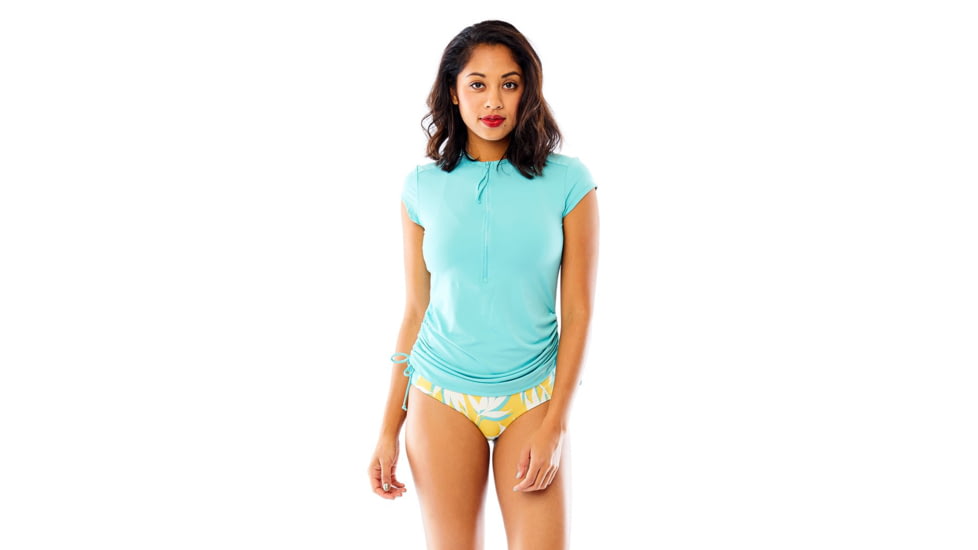 Carve Designs Dawson Rashguard, Womens, Julep, XS, RGCR26-349-XS