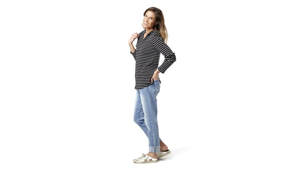 Carve Designs Delia Hoodie - Womens, Black Stripe, Large, SWHA43-080-LG