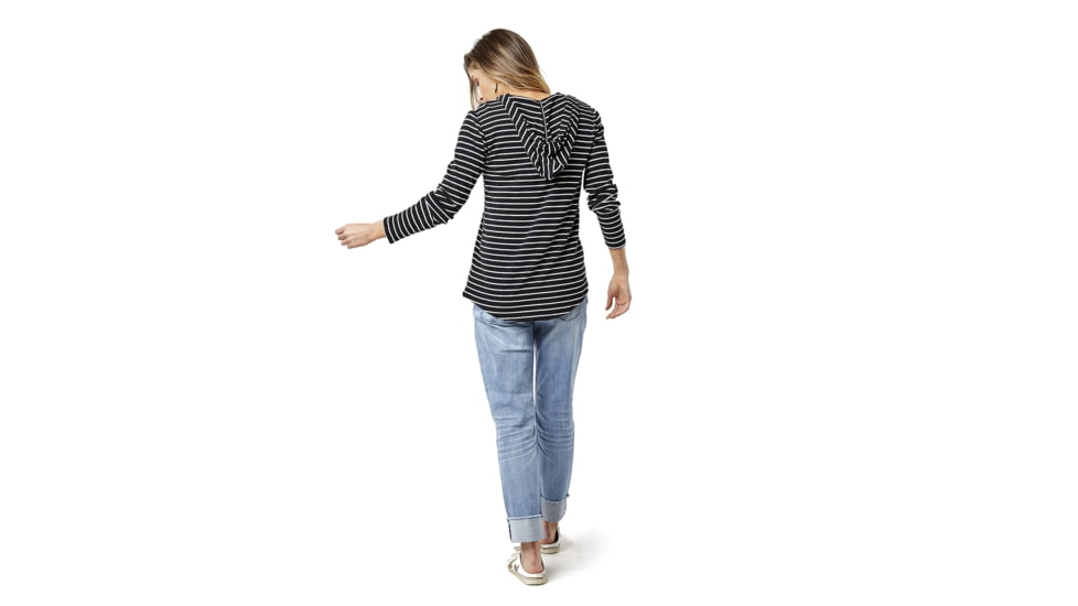 Carve Designs Delia Hoodie - Womens, Black Stripe, Large, SWHA43-080-LG
