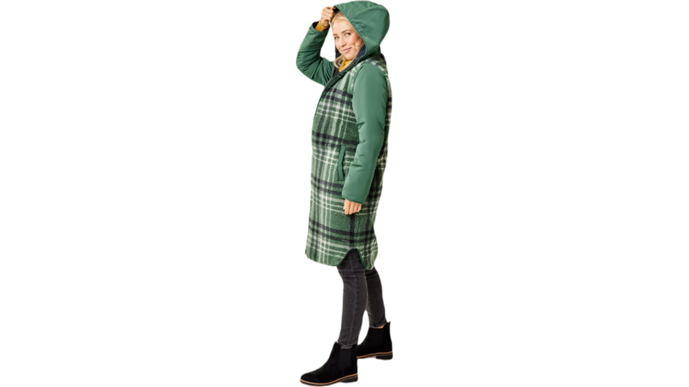 Carve Designs Donner Reversible Jacket - Womens, Cilantro/Black, Extra Small, JCMS10-375-XS