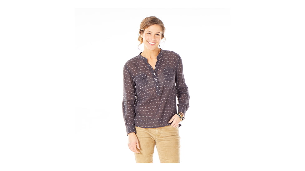 Carve Designs Dylan Gauze Shirt - Women's-Chestnut Ikat-Medium, TWDG26-214-MD